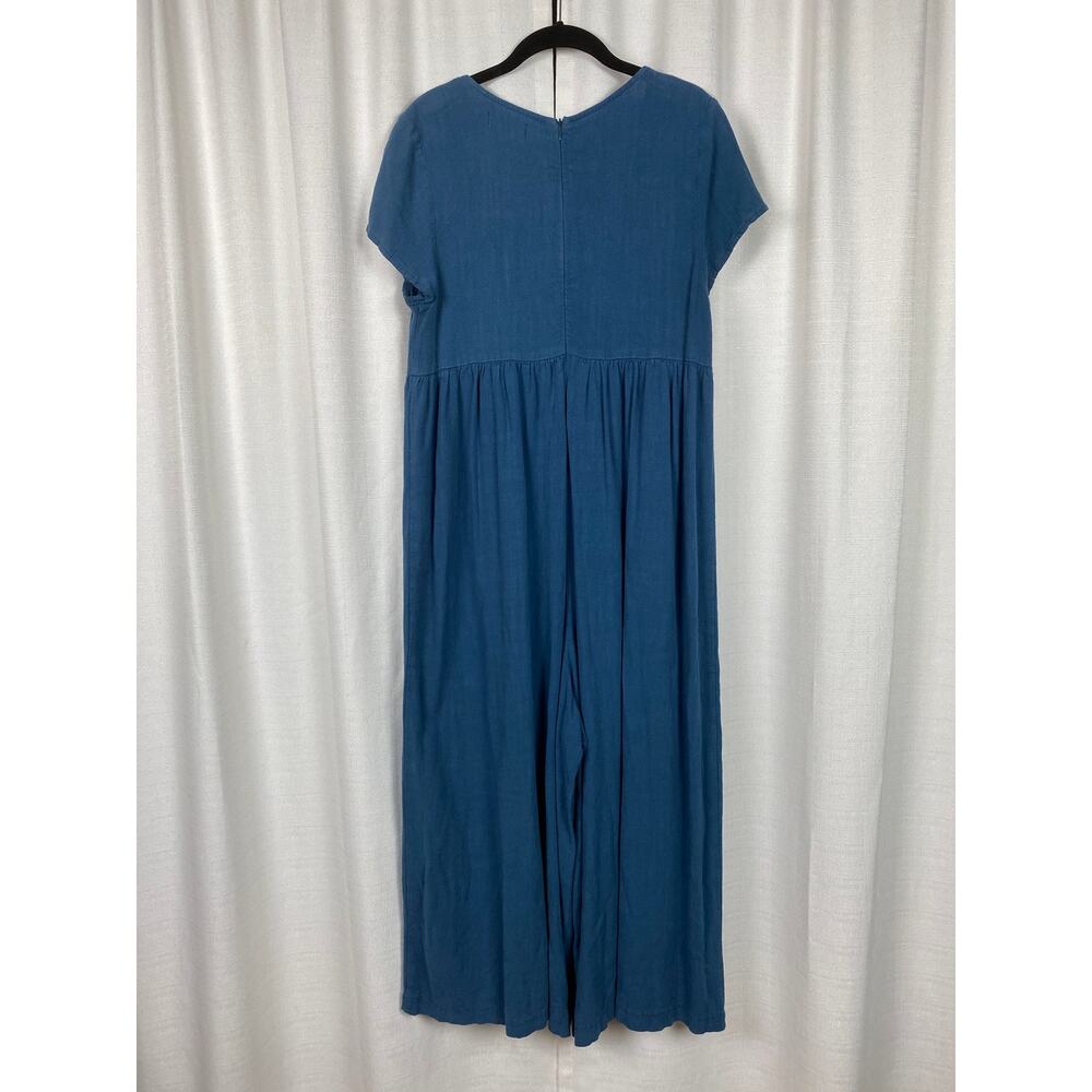 Natural Life Blue Avery Wide Leg Linen Blend Jumpsuit Sz.XS/S - Picture 10 of 16